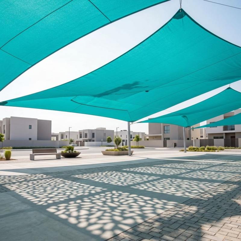 Markýza Shade Sail 100% Virgin HDPE UV Block Permeable Mesh Markíza